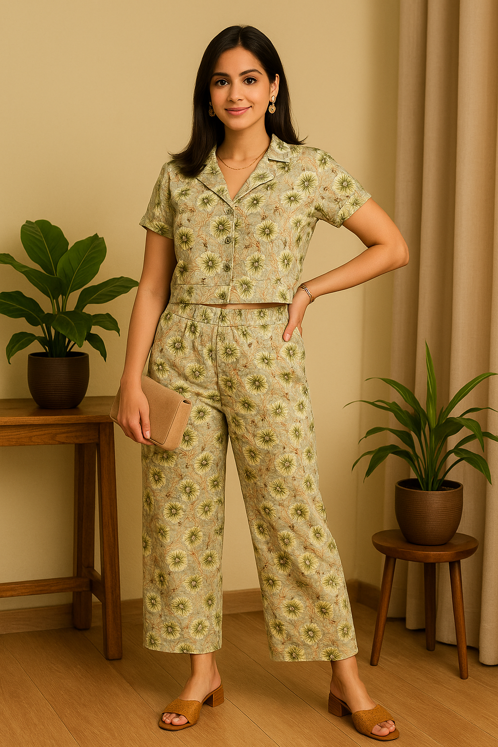 Lapel Collar Cord Set - AZZLIAS WARDROBE